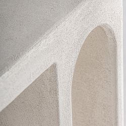 Beistelltisch aus Mangoholz in Off-White, 48 x 38 x 48 cm | Arnsberg