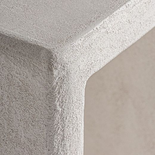 Beistelltisch aus Mangoholz in Off-White, 48 x 38 x 48 cm | Arnsberg