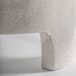 Beistelltisch aus Mangoholz in Off-White, 60 x 60 x 40 cm | Arnsberg