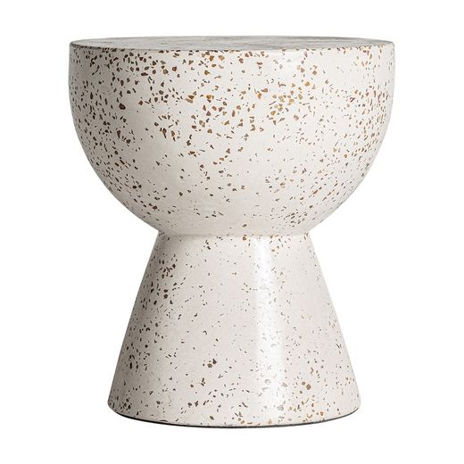 Τραπεζάκι Albenga White Terrazzo, 40 x 40 x 45 cm