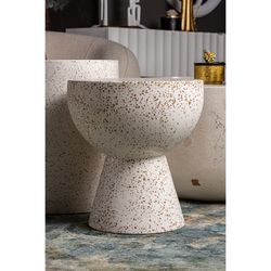 Τραπεζάκι Albenga White Terrazzo, 40 x 40 x 45 cm