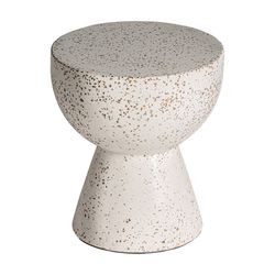 Τραπεζάκι Albenga White Terrazzo, 40 x 40 x 45 cm