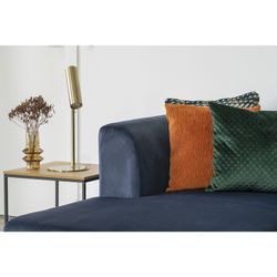 Square side table made of wood and steel in oak and black, 45 x 45 x 45 cm | Vita