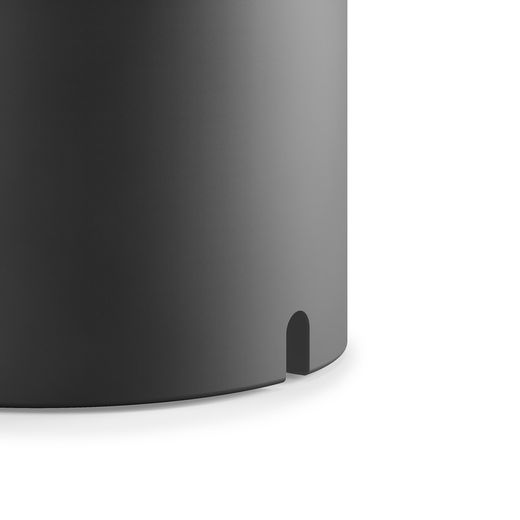 Table d'appoint en acier et eucalyptus en noir et noyer, 35 x 24 x 69 cm | Bellwood