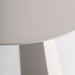 Mesa auxiliar de aluminio en beige, 40 x 40 x 48 cm | Wengen