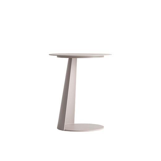 Mesa auxiliar de aluminio en gris, 40 x 40 x 48 cm | Wengen