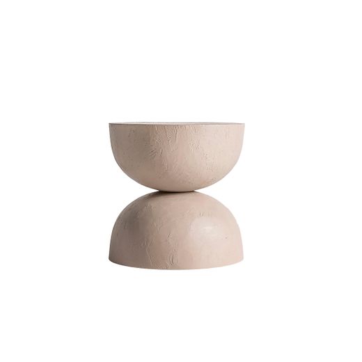 Mesa auxiliar de arcilla en natural 45 x 45 x 45 cm | Kotka
