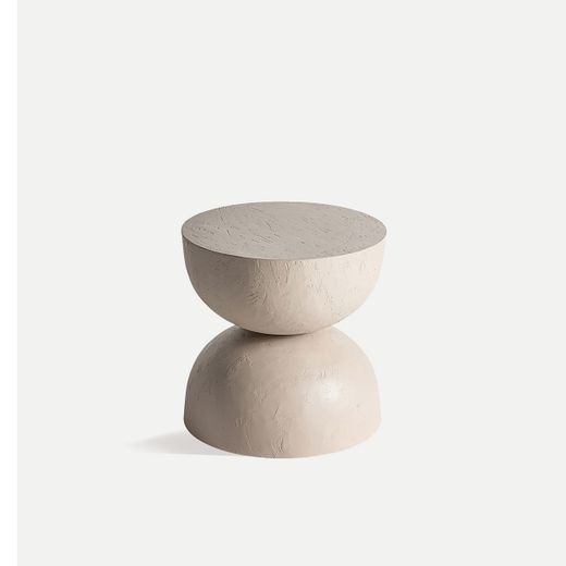 Mesa auxiliar de arcilla en natural 45 x 45 x 45 cm | Kotka