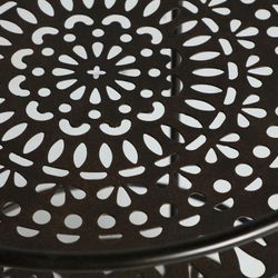 Stolik pomocniczy Ivrea z czarnego żelaza, Øx42x62cm