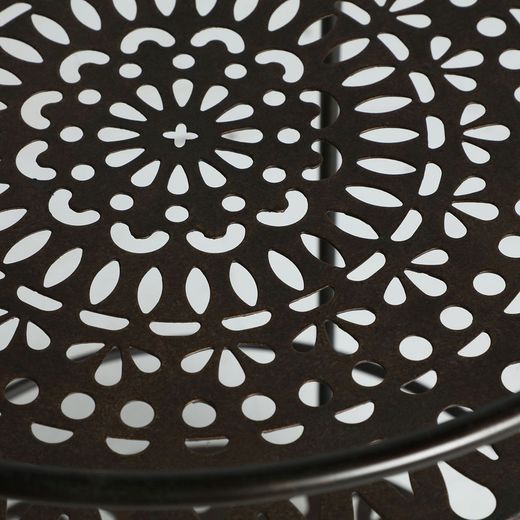 Stolik pomocniczy Ivrea z czarnego żelaza, Øx42x62cm