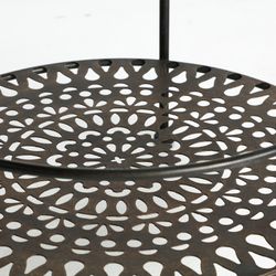 Stolik pomocniczy Ivrea z czarnego żelaza, Øx42x62cm