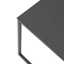 Aluminum garden side table in anthracite, 34.5 x 34.5 x 35 cm | Davis