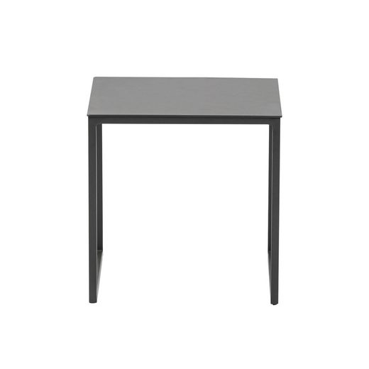 Garten-Beistelltisch aus Aluminium in Anthrazit, 34,5 x 34,5 x 35 cm | Davis
