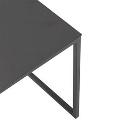 Garten-Beistelltisch aus Aluminium in Anthrazit, 34,5 x 34,5 x 35 cm | Davis