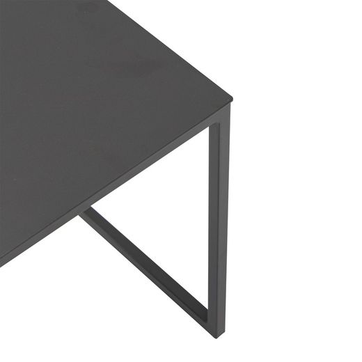 Garten-Beistelltisch aus Aluminium in Anthrazit, 34,5 x 34,5 x 35 cm | Davis