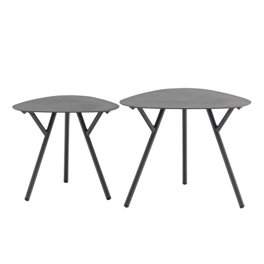 Havebord i antracit i aluminium, 50 x 50 x 50 cm | Galt