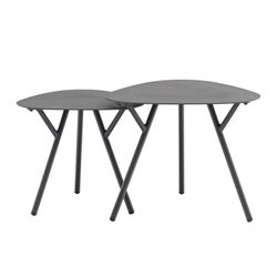 Havebord i antracit i aluminium, 50 x 50 x 50 cm | Galt