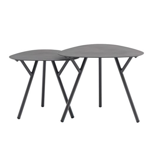 Havebord i antracit i aluminium, 50 x 50 x 50 cm | Galt