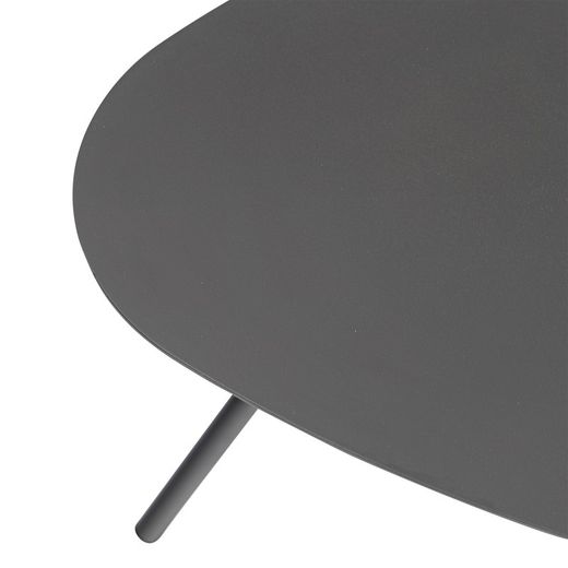 Havebord i antracit i aluminium, 60 x 60 x 45 cm | Galt