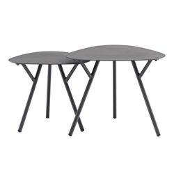 Havebord i antracit i aluminium, 60 x 60 x 45 cm | Galt