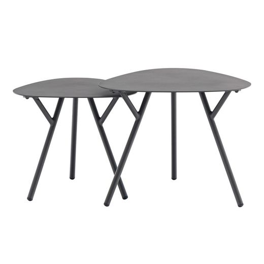 Havebord i antracit i aluminium, 60 x 60 x 45 cm | Galt