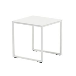 Tavolino da giardino in alluminio bianco, 34,5 x 34,5 x 35 cm | Davis