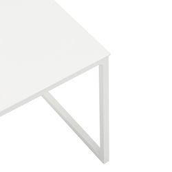 Tavolino da giardino in alluminio bianco, 34,5 x 34,5 x 35 cm | Davis