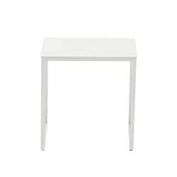 Tavolino da giardino in alluminio bianco, 34,5 x 34,5 x 35 cm | Davis