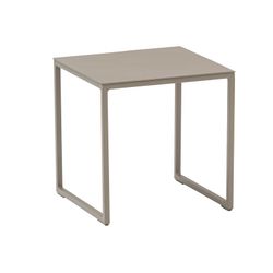 Table d'appoint de jardin en aluminium taupe, 34,5 x 34,5 x 35 cm | Davis