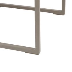 Table d'appoint de jardin en aluminium taupe, 34,5 x 34,5 x 35 cm | Davis
