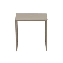 Table d'appoint de jardin en aluminium taupe, 34,5 x 34,5 x 35 cm | Davis