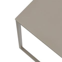 Table d'appoint de jardin en aluminium taupe, 34,5 x 34,5 x 35 cm | Davis