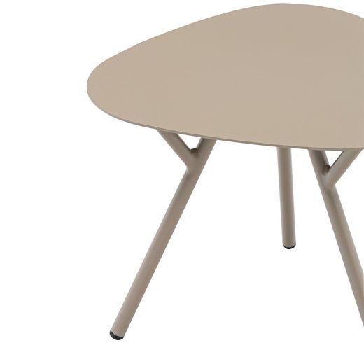Trädgårdsbord i taupe, 50 x 50 x 50 cm | Galt