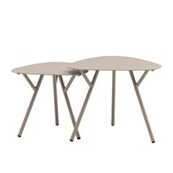Trädgårdsbord i taupe, 50 x 50 x 50 cm | Galt