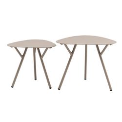 Trädgårdsbord i taupe, 50 x 50 x 50 cm | Galt