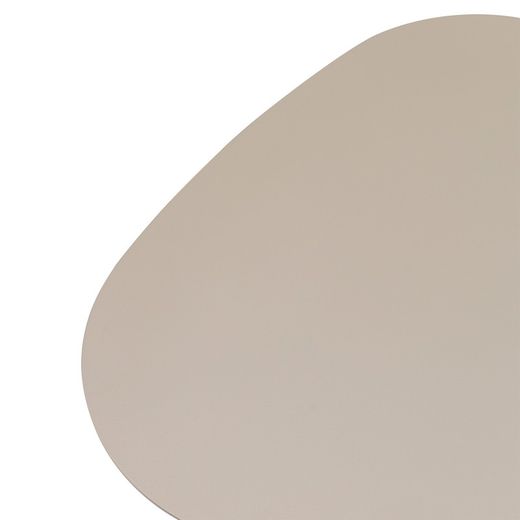 Table d'appoint de jardin en aluminium taupe, 60 x 60 x 45 cm | Galt