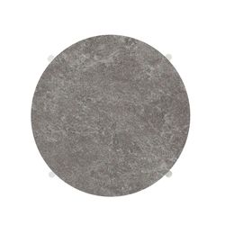 Table d'appoint de jardin en aluminium et verre blanc et gris, 47,5 x 47,5 x 56 cm | Bély