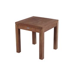 Stolik ogrodowy z drewna tekowego w kolorze miodowym, 45 x 45 x 45 cm | Danao