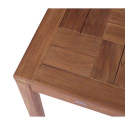 Stolik ogrodowy z drewna tekowego w kolorze miodowym, 45 x 45 x 45 cm | Danao