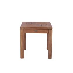 Stolik ogrodowy z drewna tekowego w kolorze miodowym, 45 x 45 x 45 cm | Danao
