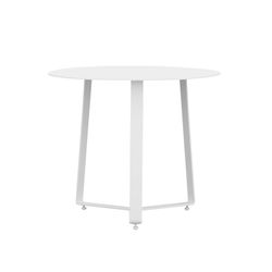 Grote aluminium tuinbijzettafel in wit, 60 x 60 x 55 cm | banger