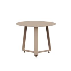 Small aluminum garden side table in taupe, 45 x 45 x 35 cm | bangor