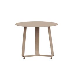 Small aluminum garden side table in taupe, 45 x 45 x 35 cm | bangor
