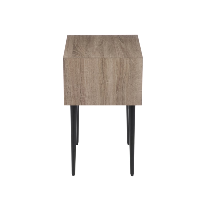 Mesa auxiliar de madera, Ø50x38 cm — Qechic