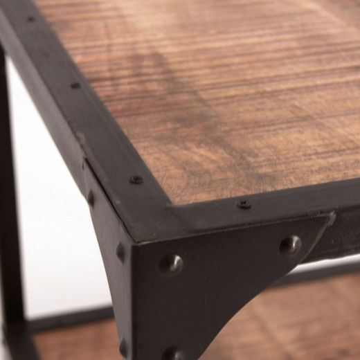 Mesa auxiliar de madera, 60x60x60 cm