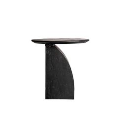 Mesa auxiliar de madera de mango en color negro, 45 x 45 x 46 cm | Annika