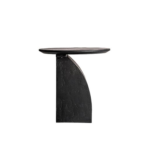 Mesa auxiliar de madera de mango en color negro, 45 x 45 x 46 cm | Annika