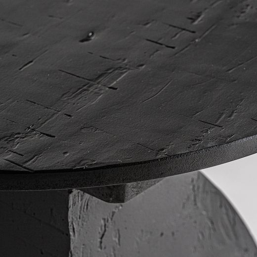 Mesa auxiliar de madera de mango en color negro, 45 x 45 x 46 cm | Annika