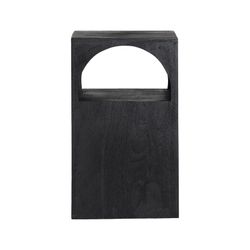 Table d'appoint en bois de manguier noir, 30 x 30 x 50 cm | Kirila