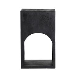 Table d'appoint en bois de manguier noir, 30 x 30 x 50 cm | Kirila